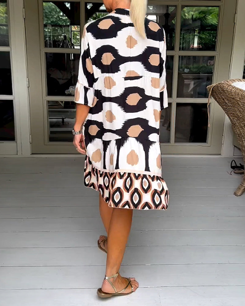 Frances - Half Sleeve Casual Dress
