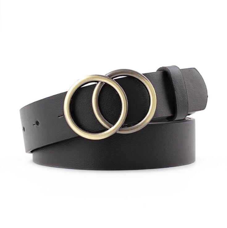 Beltona - Damen-Ledergürtel mit O-Ring-Schnalle