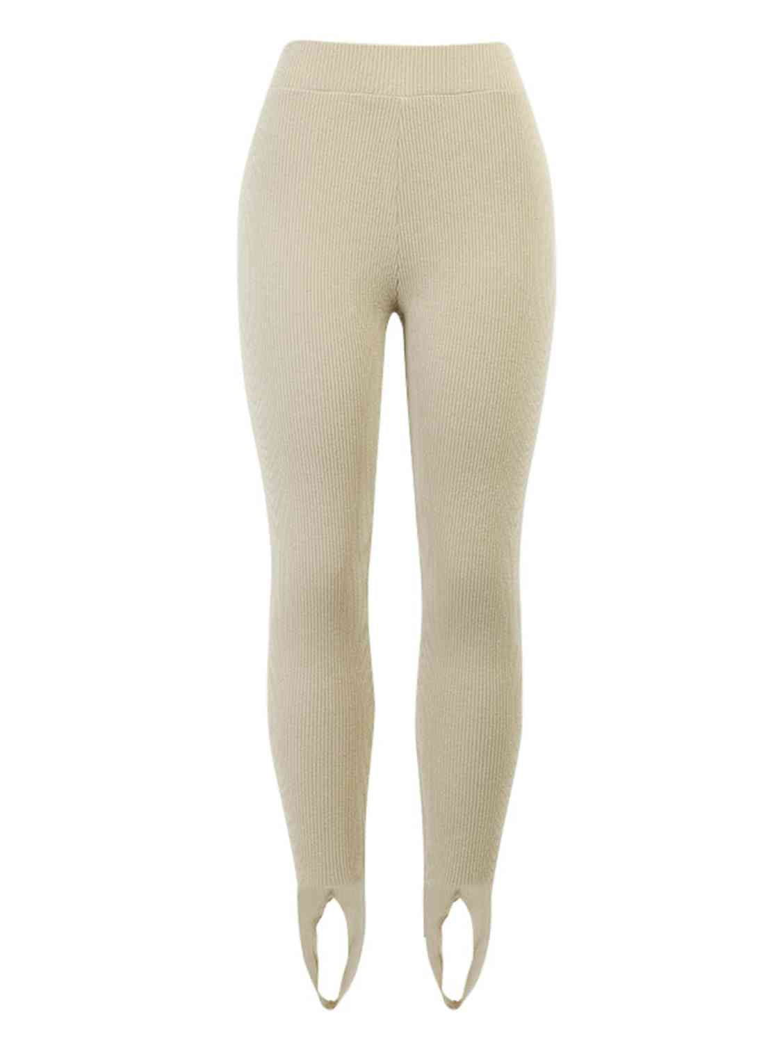 WW | Geripptes Mittel Taillen Leggings