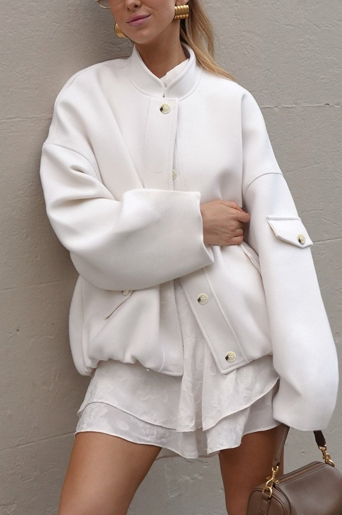 WW | Stand-up Collar Loose Jacket