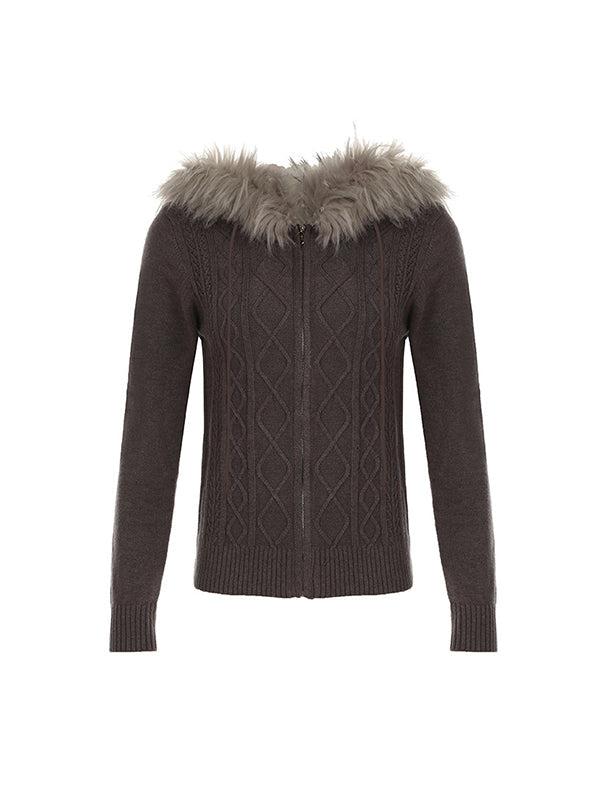 WW | Farbe Vintage Twist und Fellnahtjacke