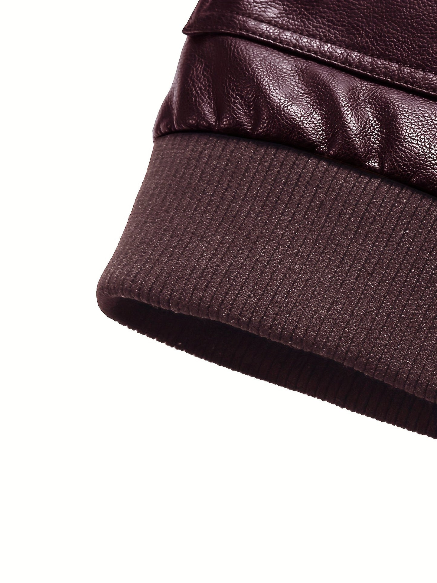 WW | Fleece PU Leather Winter Jacket For Men - Perfect for Outdoor Activities