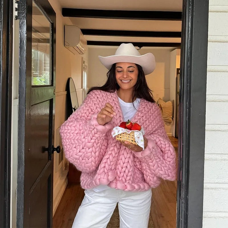 WW | Gemütliche Strickjacke in Unifarbe, lässig