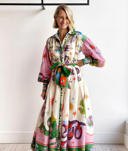 WW | Italian Maxi Dress For Women With Boho Chic