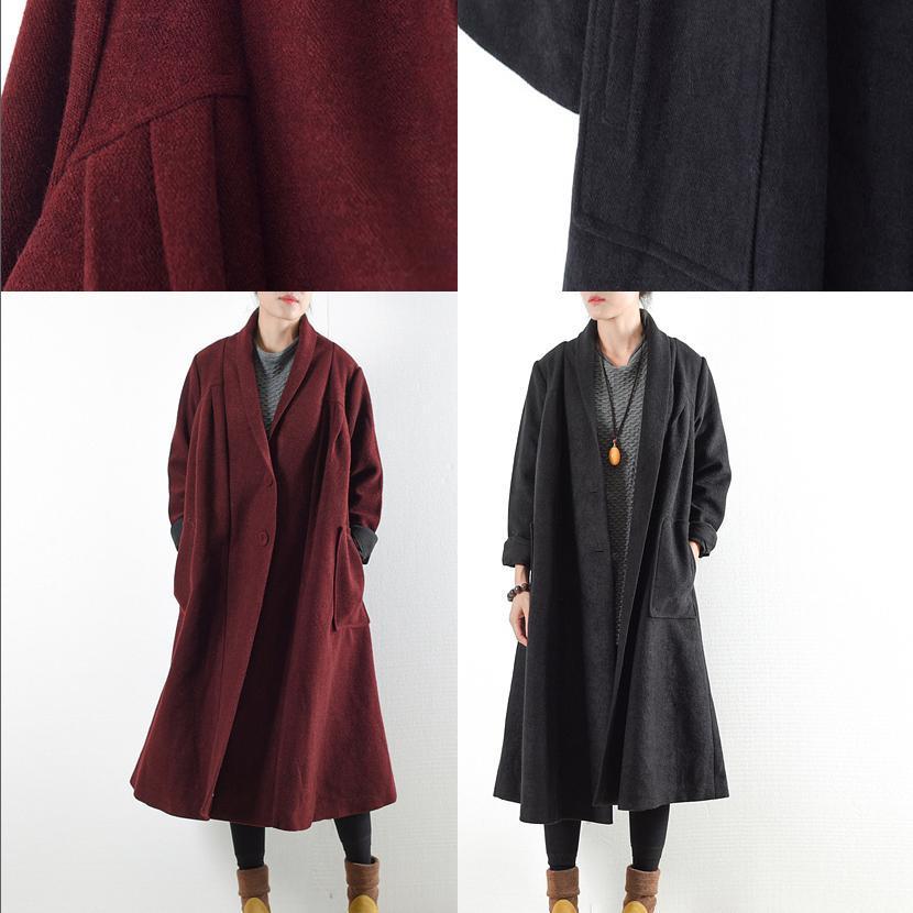 WW | warme wollene Mäntel Überbekleidung 2025 Winteroutfits oversized Jacken lang