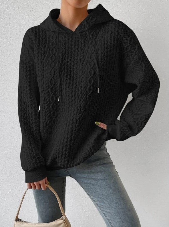 WW | Kapuzen-Jacquard-Pullover