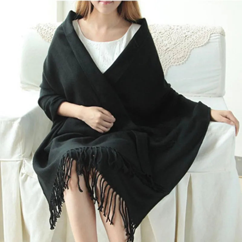 WW | Luxurious Diamond-Patterned Cashmere Scarf