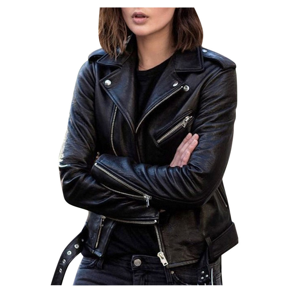 WW | Damen Reißverschluss Jacke - Biker-Stil