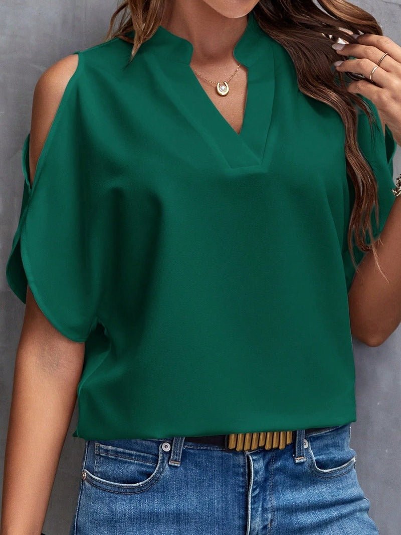 WW | Elegante Mit Schulterfreien Kurzen Ärmeln