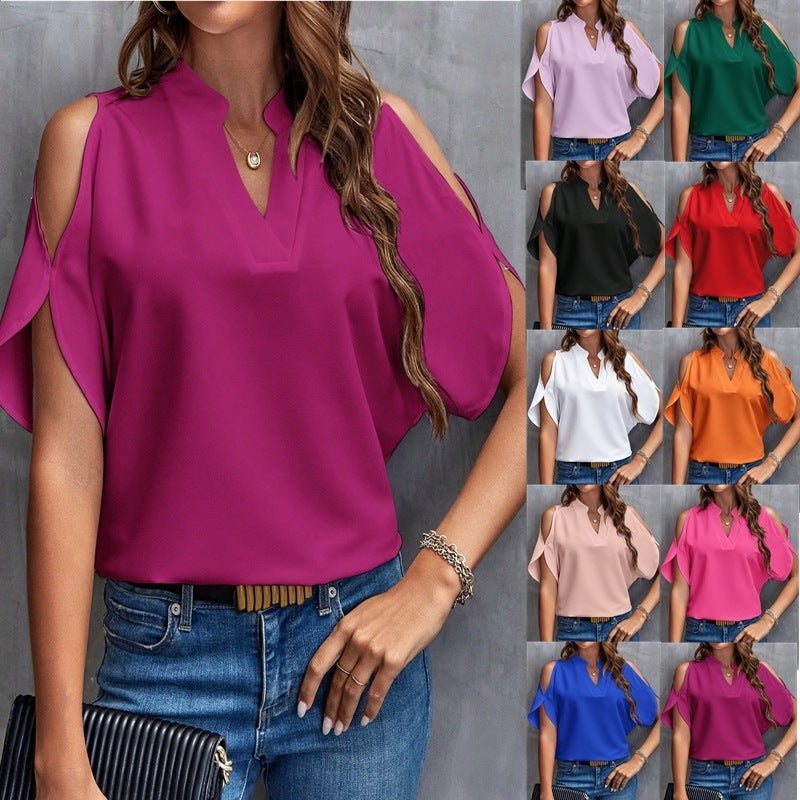 WW | Elegante Mit Schulterfreien Kurzen Ärmeln