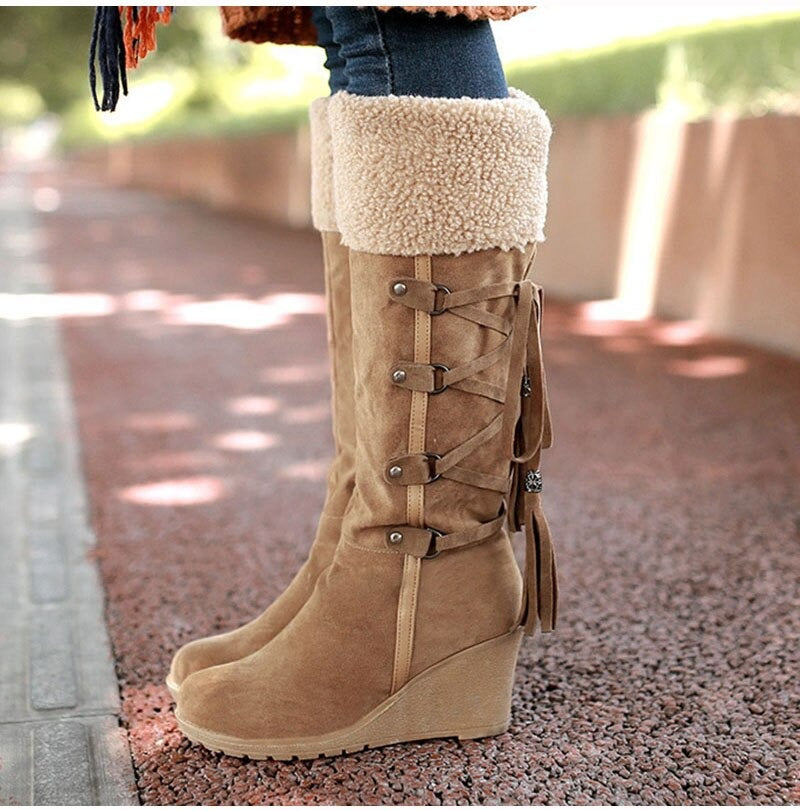WW | Women's Boots Fur Tip Pixie Plum