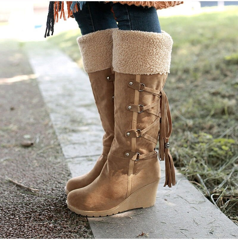 WW | Women's Boots Fur Tip Pixie Plum