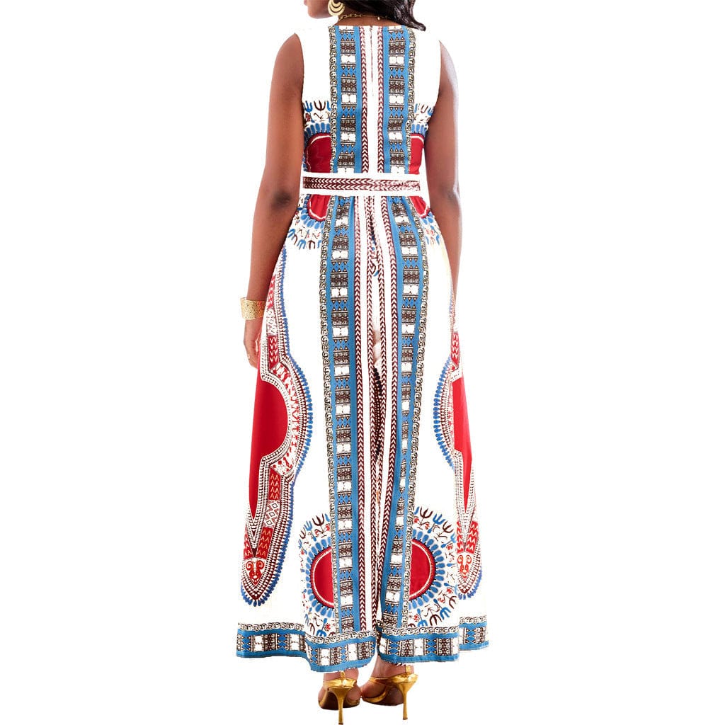 BRIA - Dashiki style African print jumpsuit