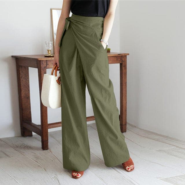 WW | Trendy Hohe Taillen Wickelhose
