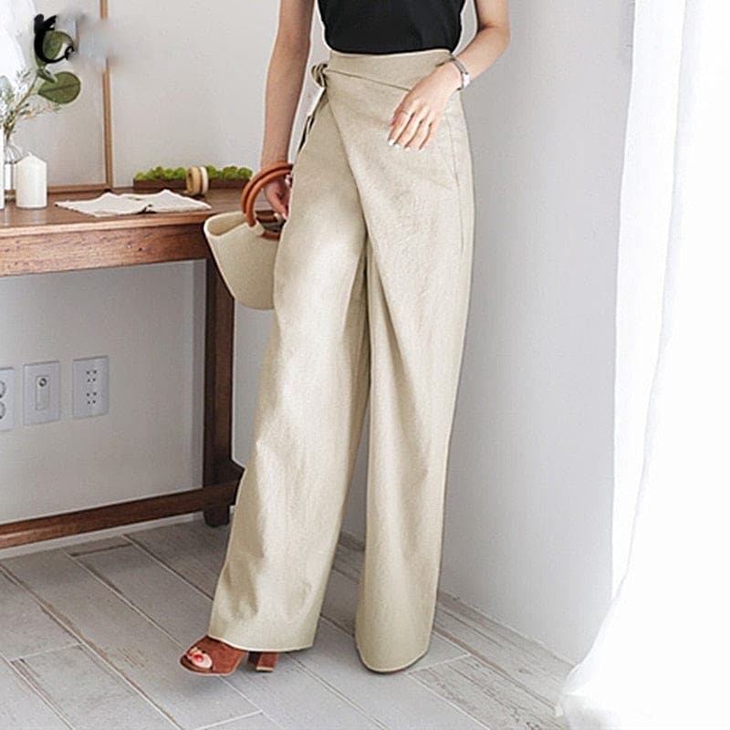 W&W - Elegante Wickelhose mit hoher Taille