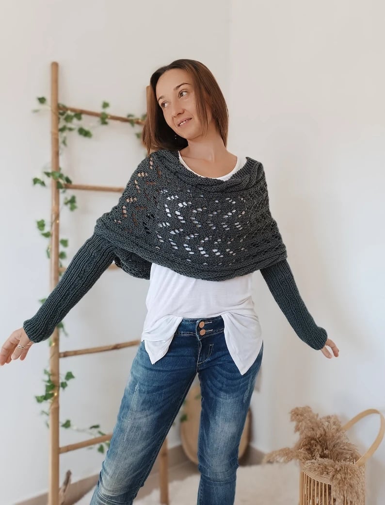 WW | Scarf - elegant women's woven wrap