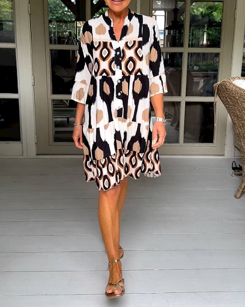 Frances - Half Sleeve Casual Dress