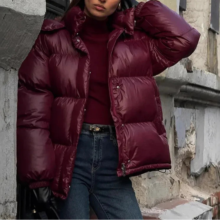 WW | Damen Pufferjacke Gequiltetes Design