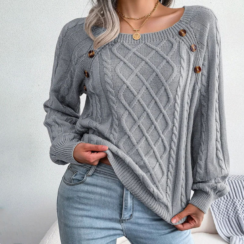 WW | Pullover Aus Gedrehtem Strick mit Modernem Design