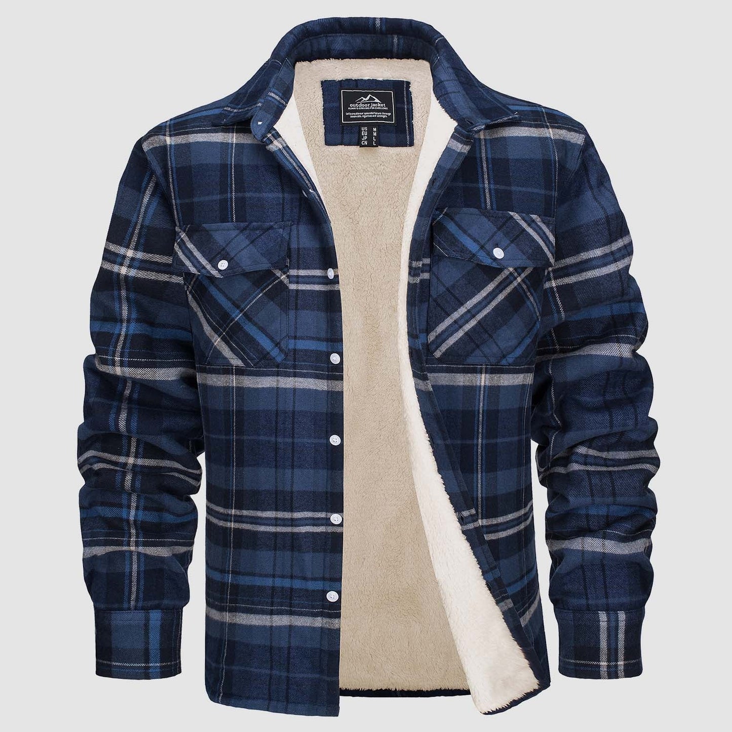 WW | Fleecegefütterte Karobluse Jacke