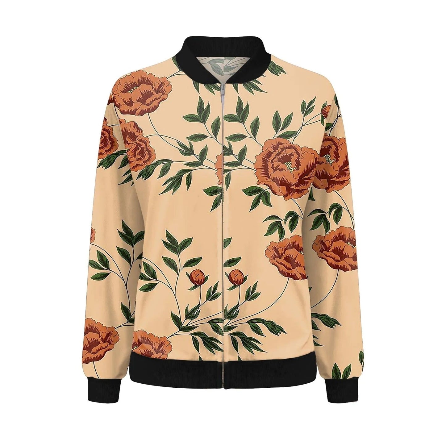 WW | Women's Summer Jacket with Fine Floral Pattern