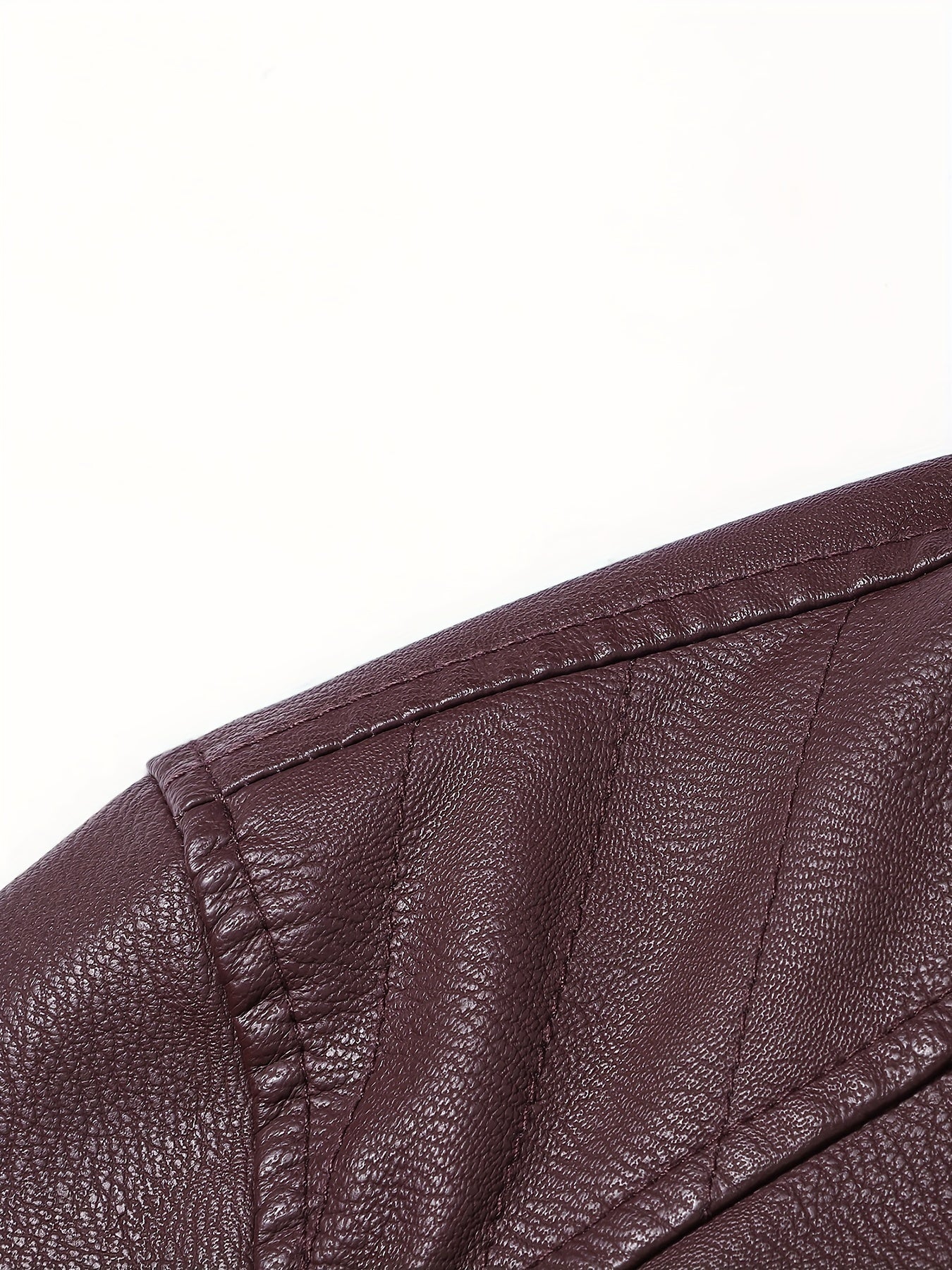 WW | Lederjacke mit Stehkragen und Reißverschlussärmeln