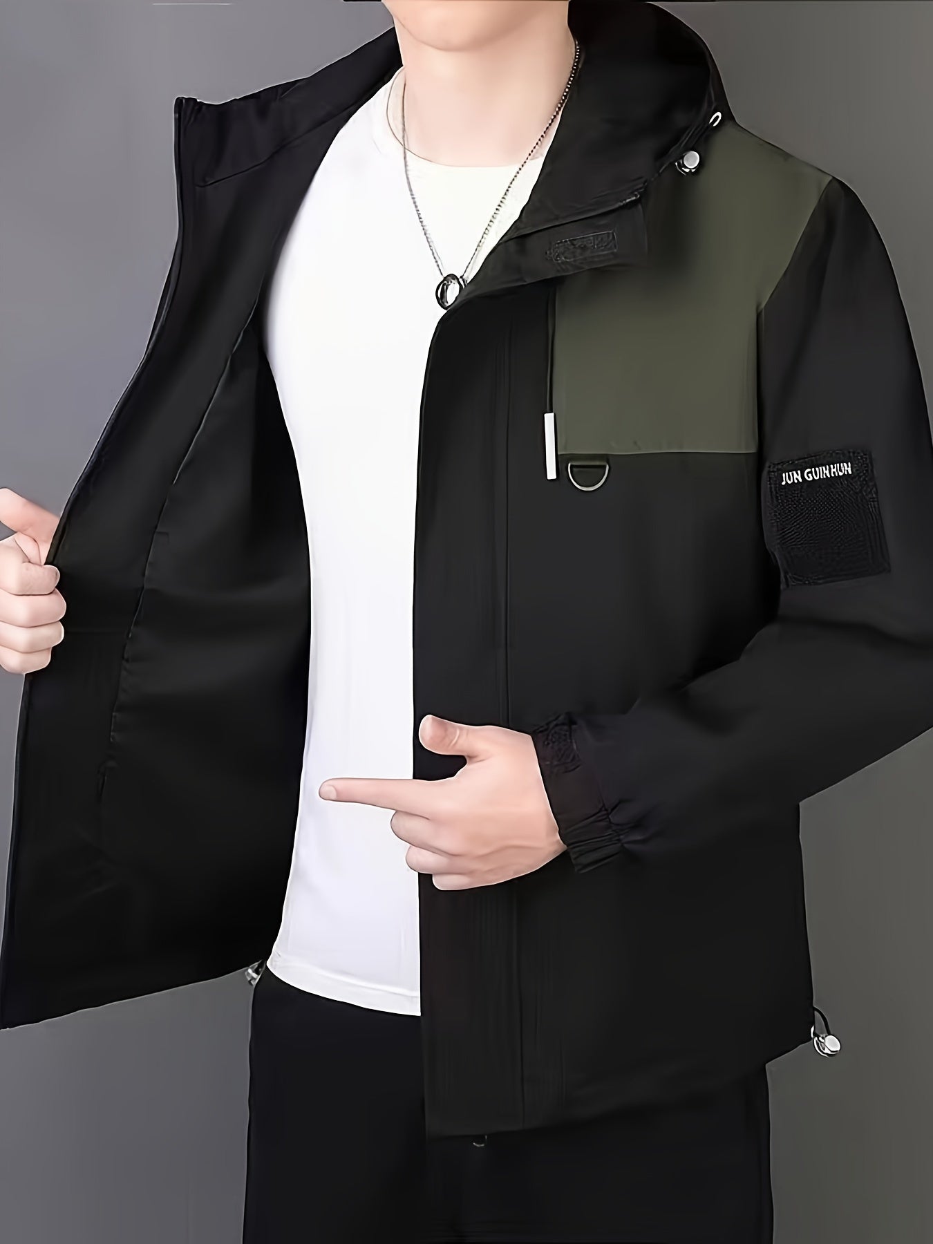 WW |  Übergangsjacke - Winddichte Streetwear Jacke mit Kapuze & Utility-Taschen