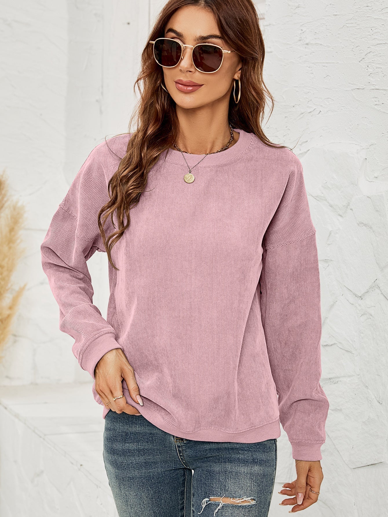 WW | Corduroy Pullover Sweatshirt for Women