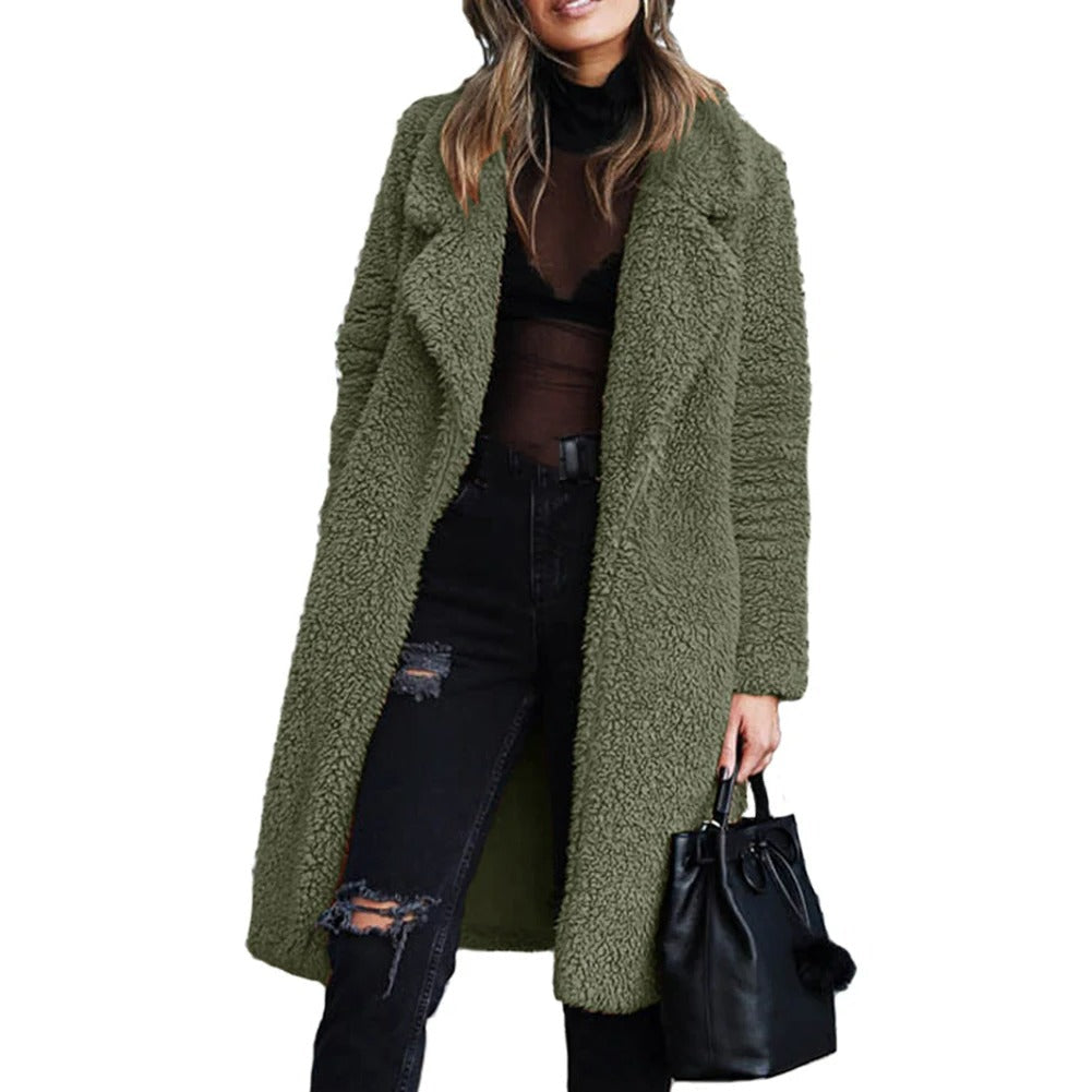 WW | Elegante Plüsch Winterjacke für Damen