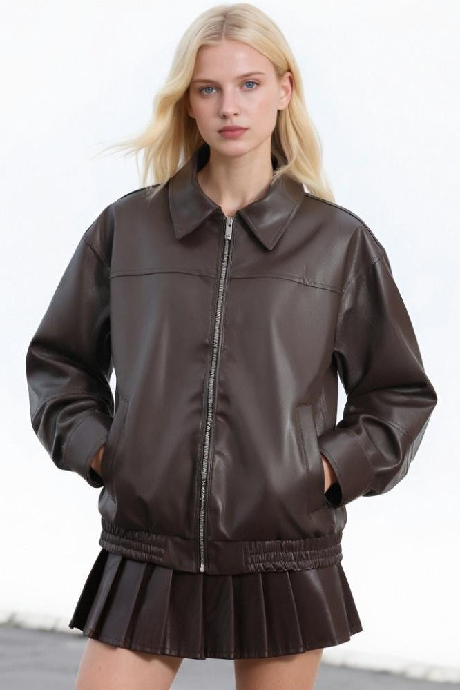 WW | Leder Freizeit Reversjacke