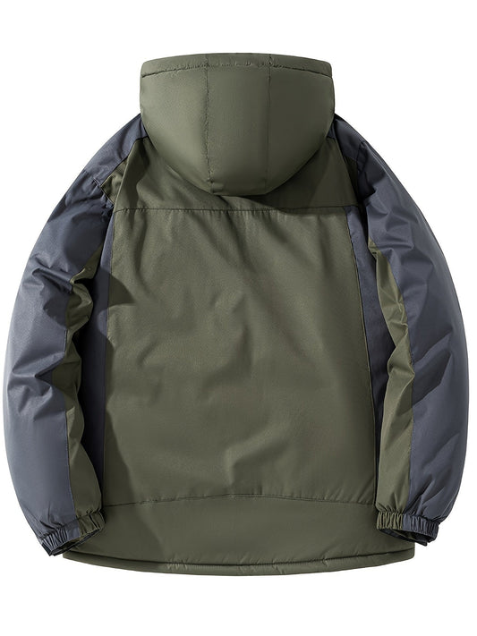 WW | Knopfverschluss Fleece Klappen Tasche Winter Jacke Für Herren - Perfekt für Outdoor-Aktivitäten