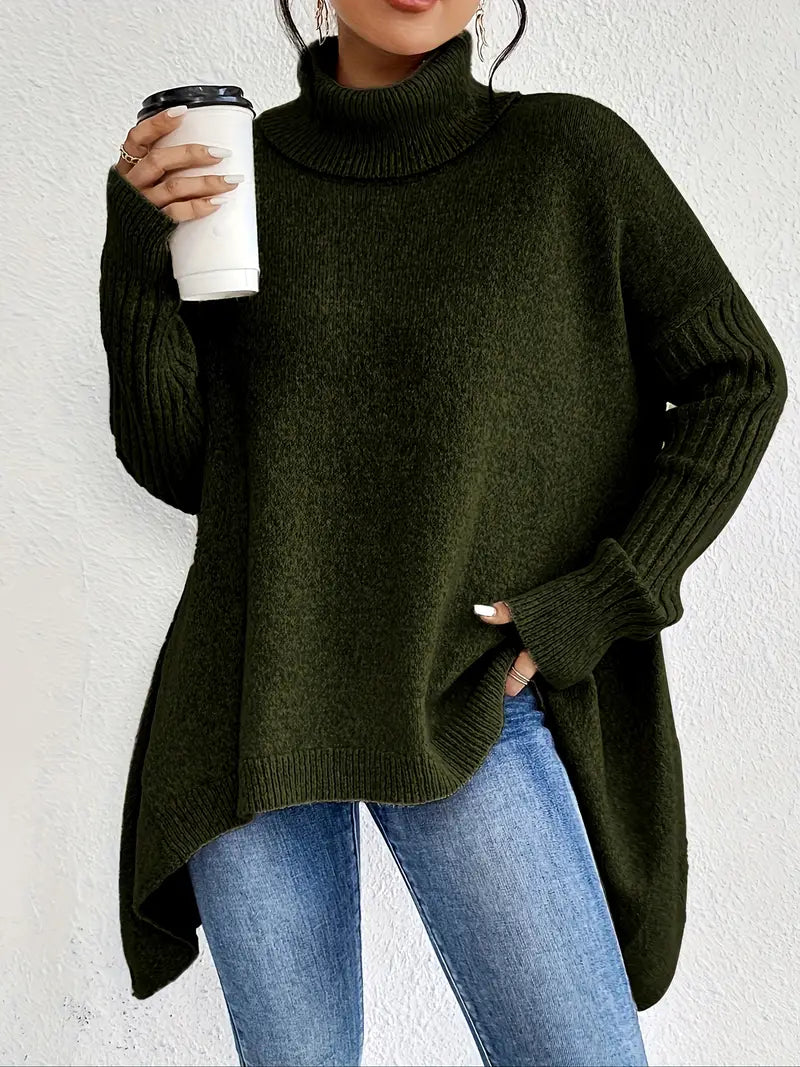 WW | Kuscheliger langer Rollkragenpullover für den Alltag