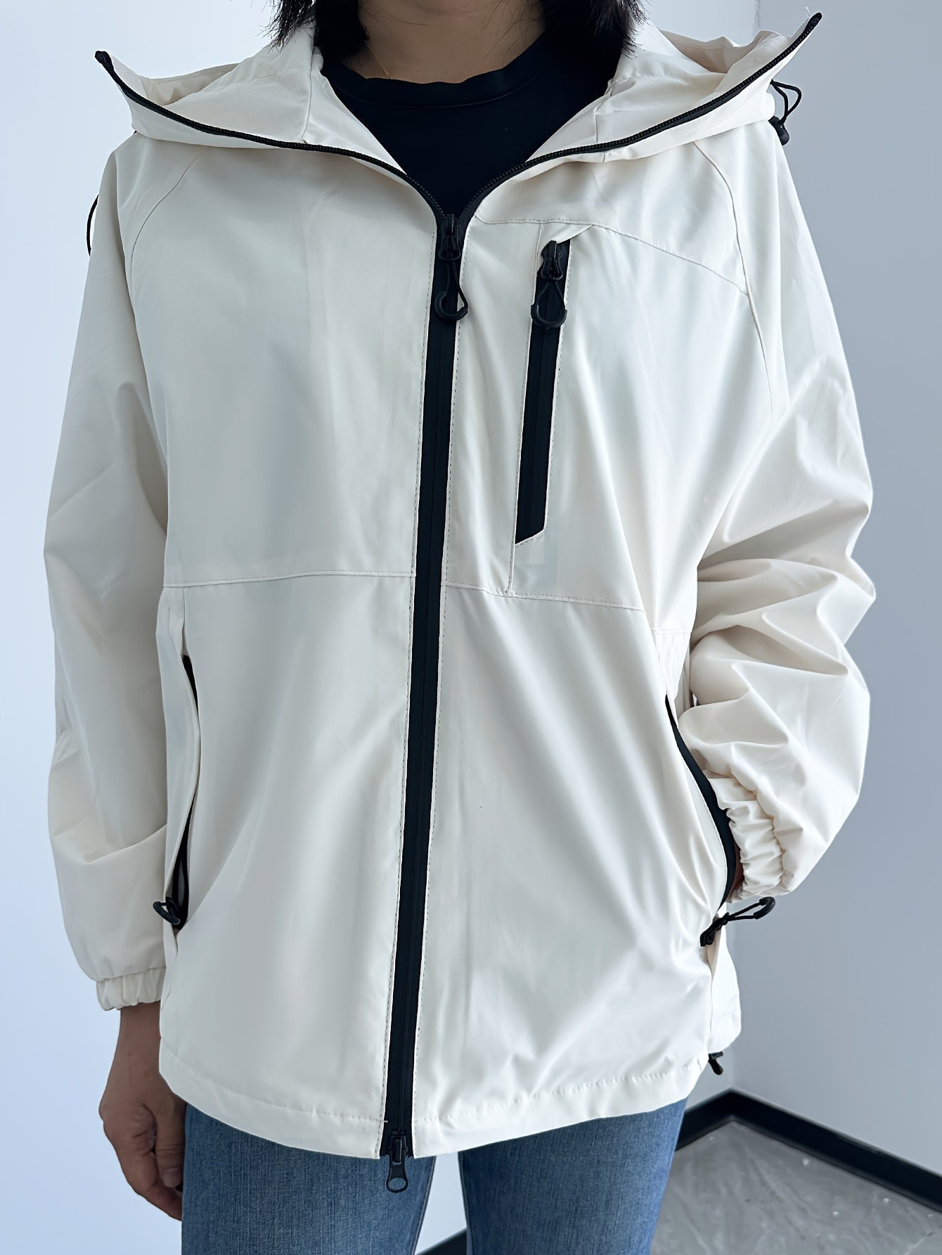 WW | Elegante Regenjacke für Frauen, wasserdicht und winddicht
