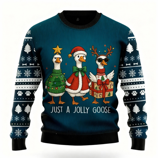 WW | Goose Print - Vintage Christmas Ugly Sweater Icon
