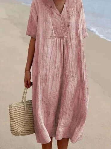 WW | Sommerkleid aus Baumwolle und Leinen