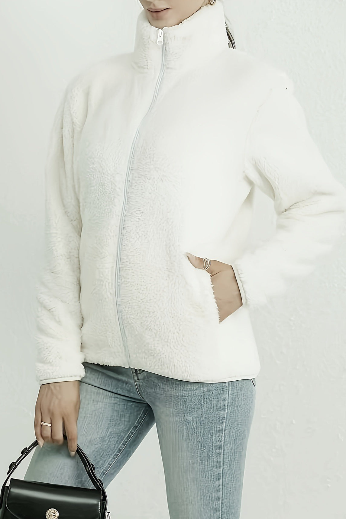 WW | Fuzzy Reißverschlussjacke
