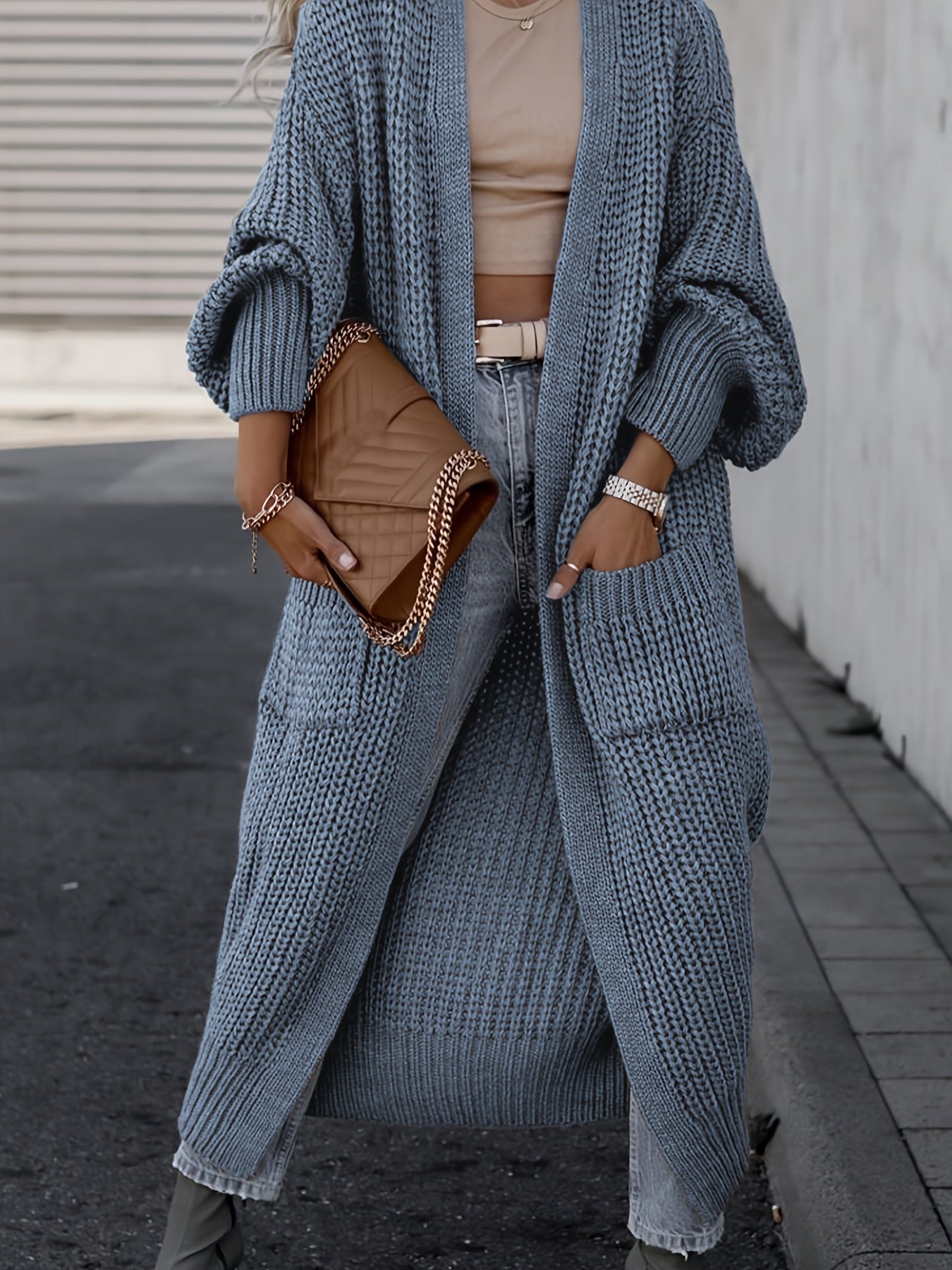 WW | Women's Wool Knit Cardigan with Pockets - Perfect for Everyday Wear