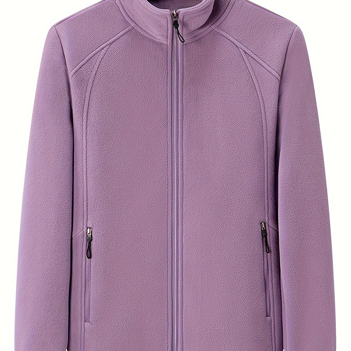 WW | Plüsch Damen Outdoorjacke mit Hohem Kragen und Langen Ärmeln