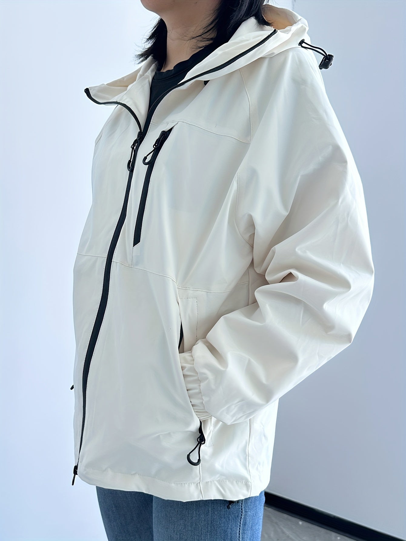 WW | Elegante Regenjacke für Frauen, wasserdicht und winddicht