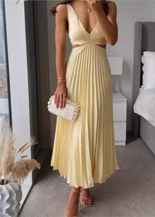 WW | Yellow Bohemian Chic Maxi Dress