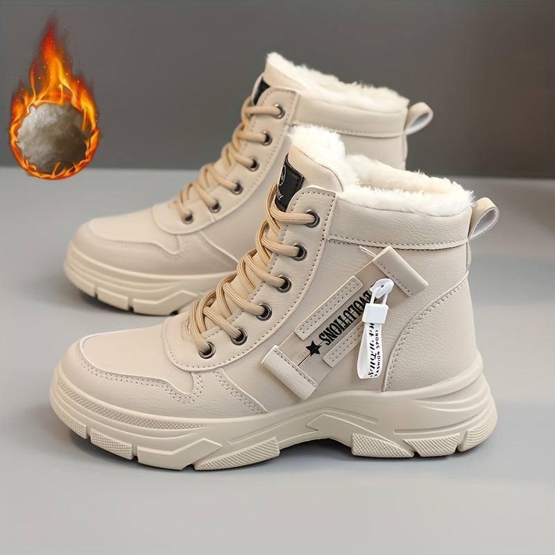 Coline | Lined Platform Sole Snow Boots