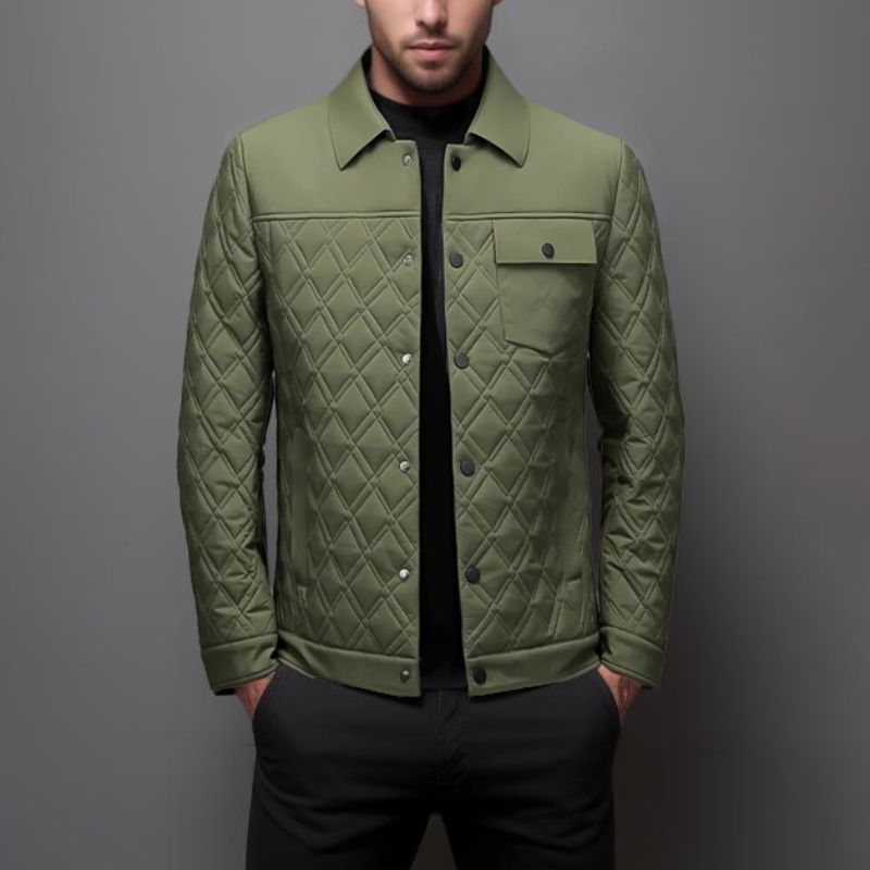WW | Steppjacke Leichte Polsterung Diamantmuster Bequem Und Stilvoll