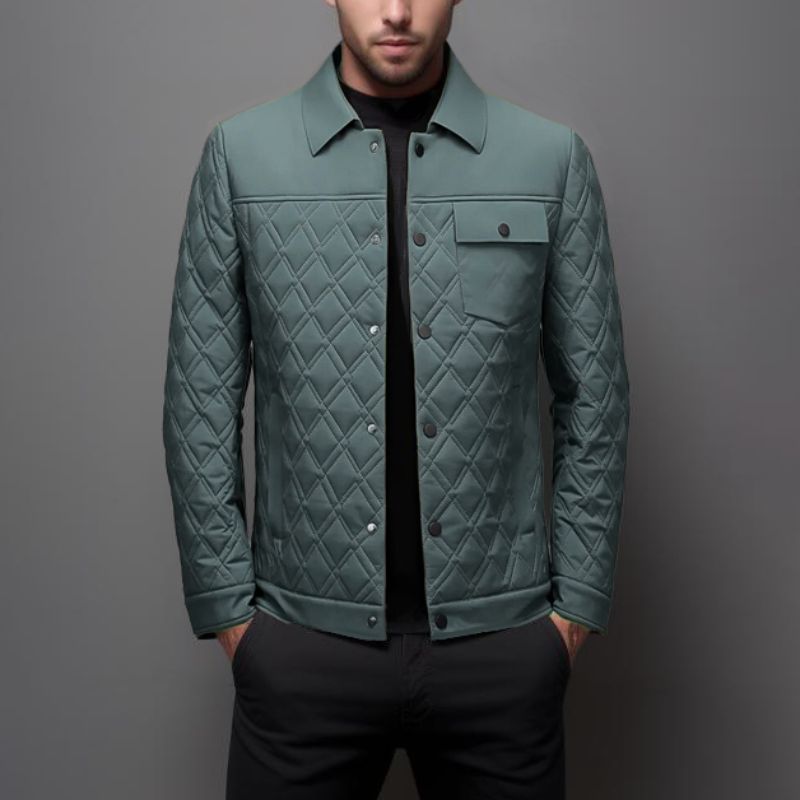 WW | Steppjacke Leichte Polsterung Diamantmuster Bequem Und Stilvoll