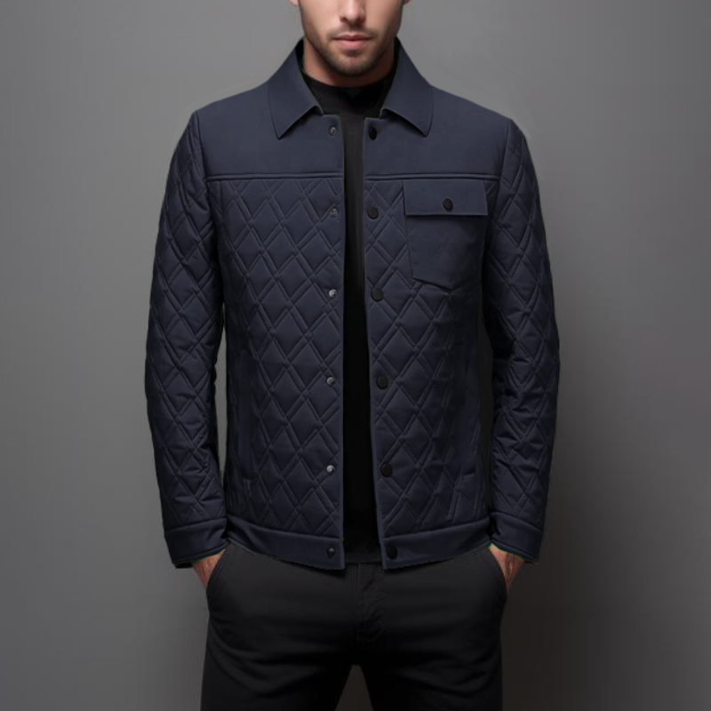 WW | Steppjacke Leichte Polsterung Diamantmuster Bequem Und Stilvoll