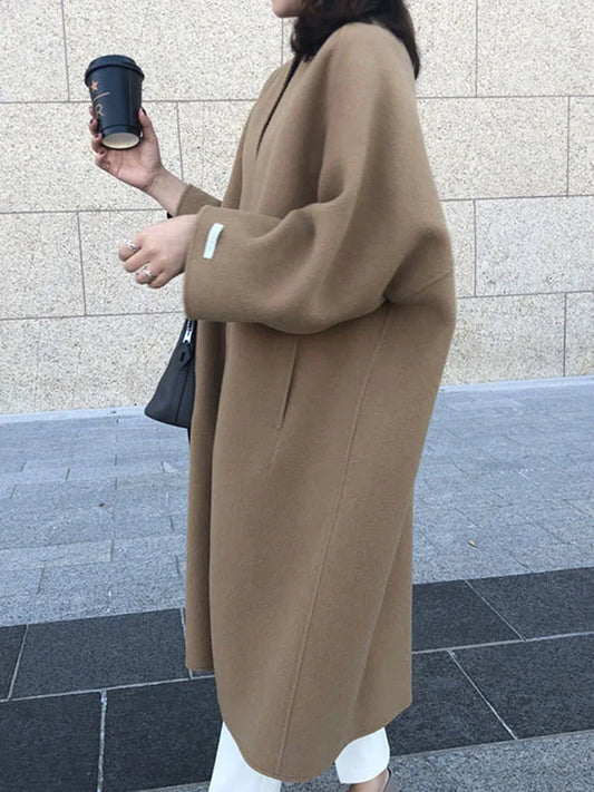 WW | Woll-Trenchcoat-Jacke für Damen