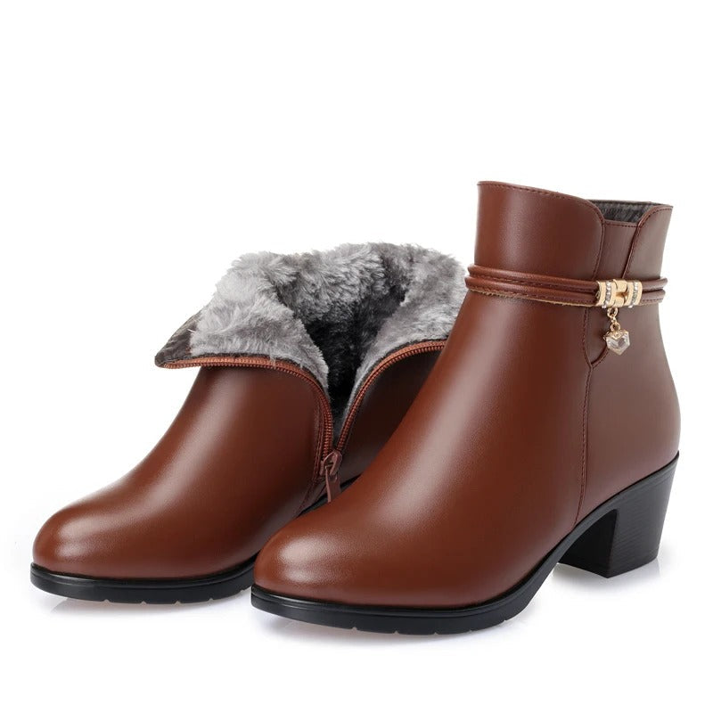 WW | Lined Ankle Boots with Side Zip
