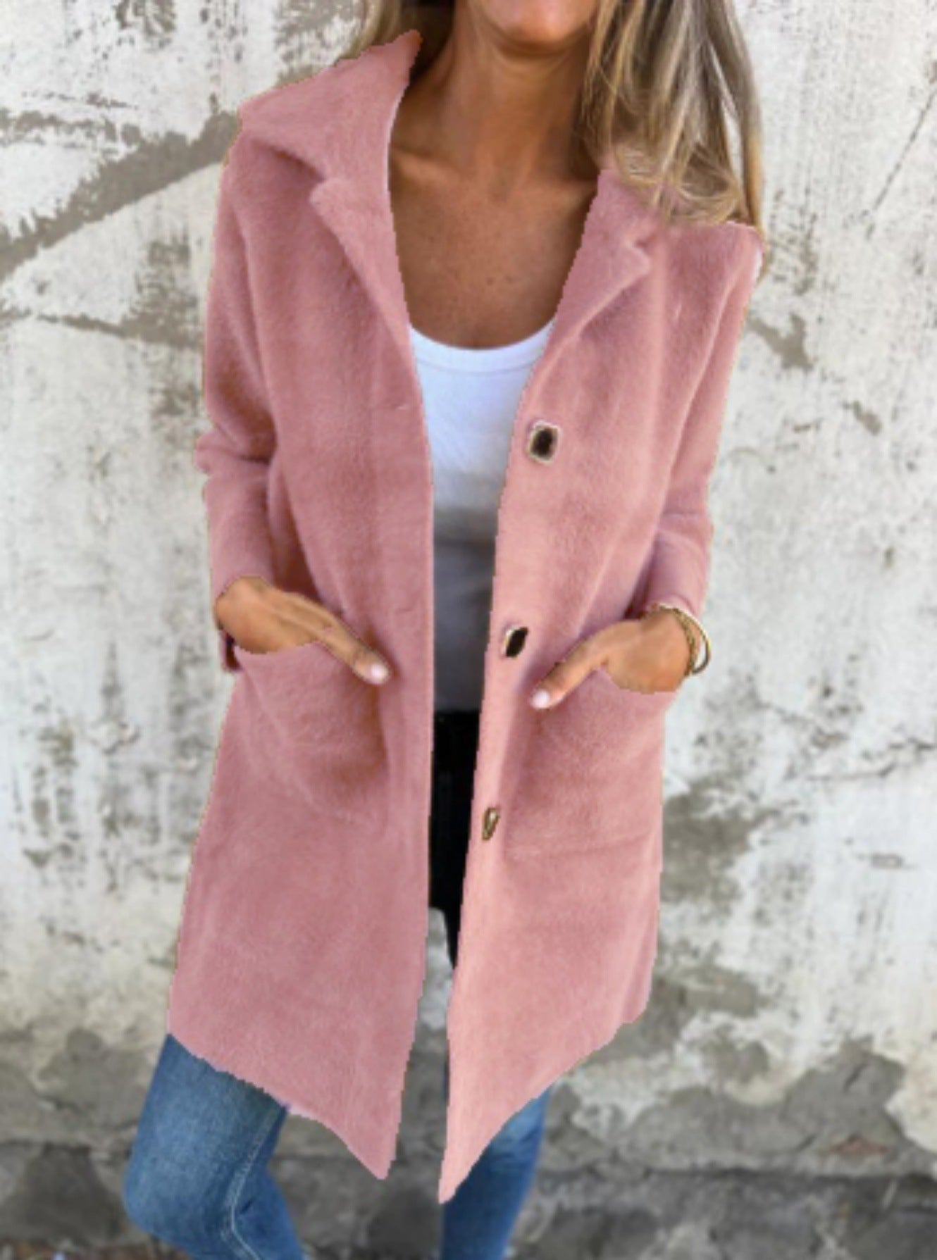 WW | Long jacket with buttons