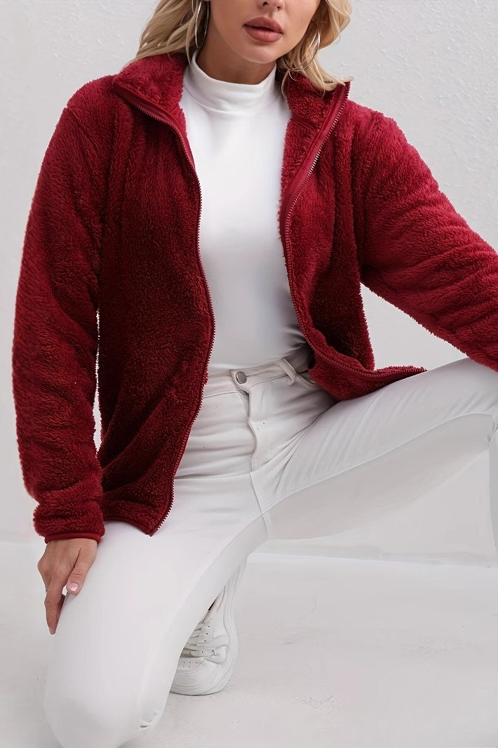 WW | Fuzzy Reißverschlussjacke
