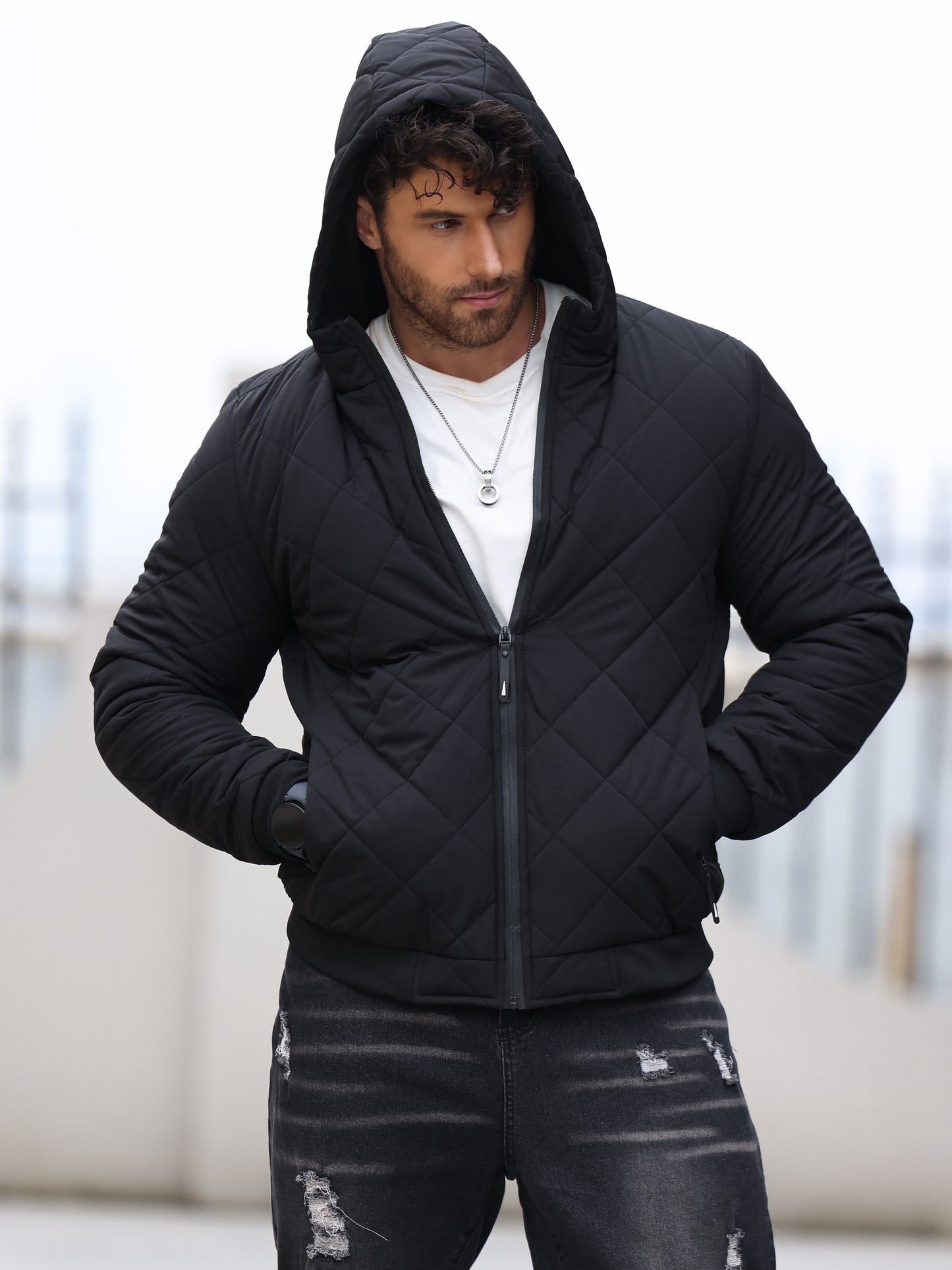 WW | Plain-colored winter jacket for men - Perfect for winter