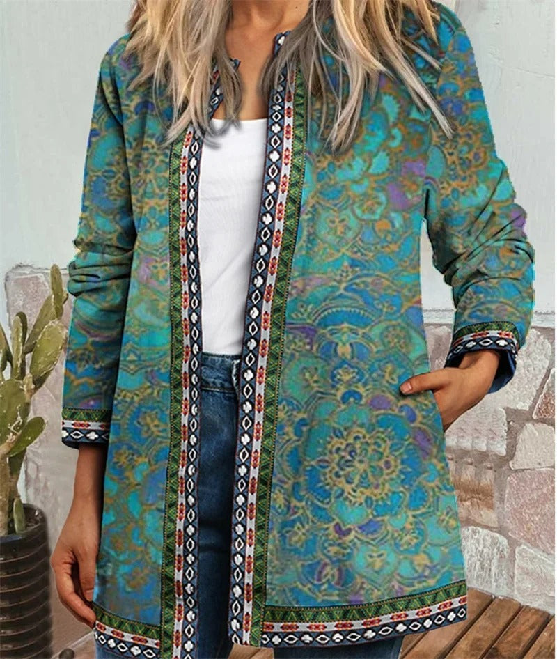 WW | Boho jacket with a colorful pattern